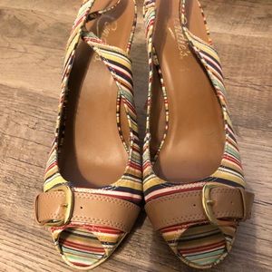 Kennedy Striped High Heels